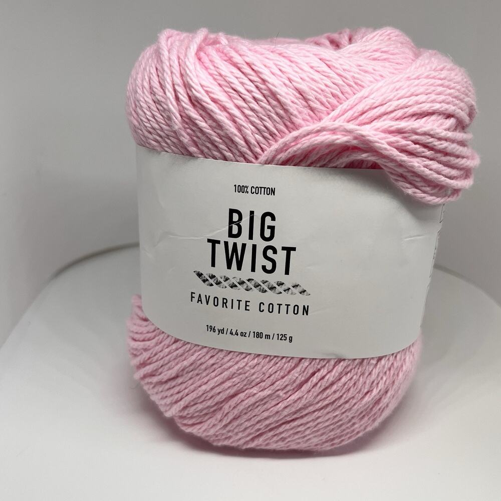 Big Twist Favorite Cotton Yarn, Pink Sorbet